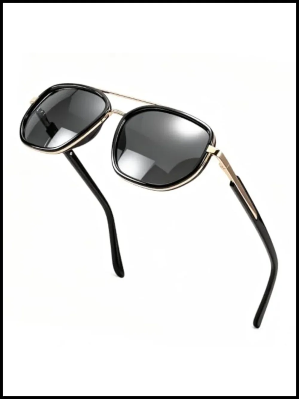 Polarized Aviator Sunglasses TR90 Frame Double Bridge Pilot UV400